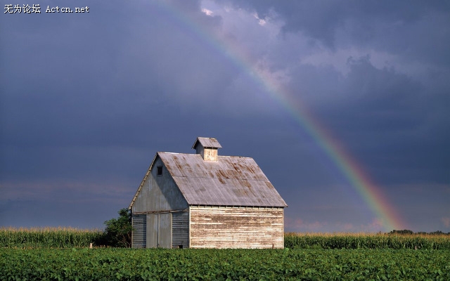 Rainbow Over a Corn Crib LaSalle County Illinois ŵ˹ݣعȲ.jpg
